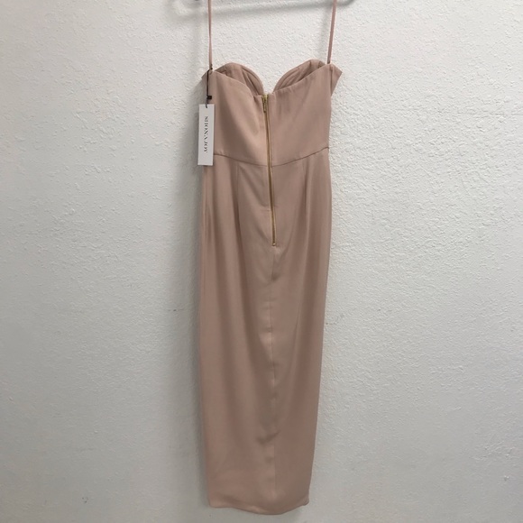 NWT Shonajoy U-Wired Bustier Draped Dress Size 2 - Picture 6 of 7